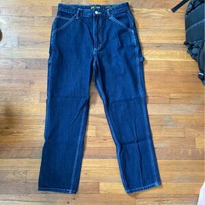 Vintage Lee high rise ankle-length carpenter blue jeans size 30